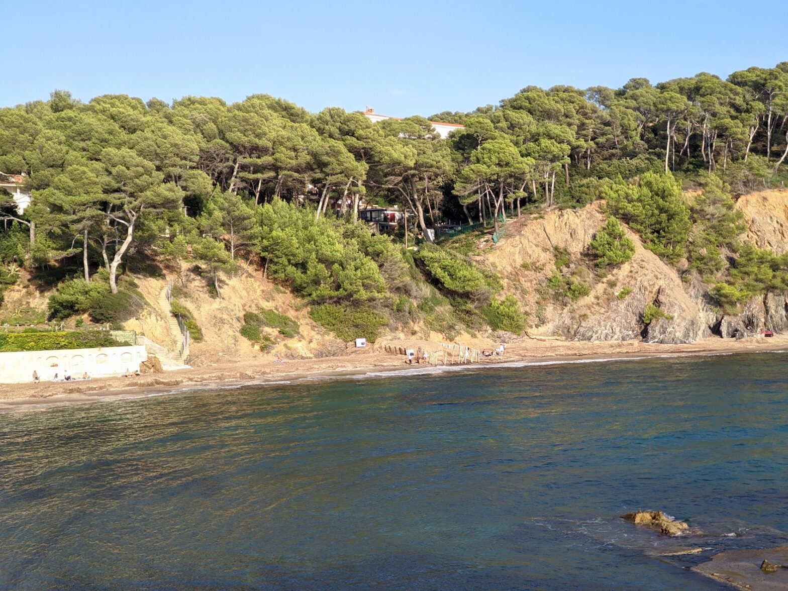 La plage des Bonnettes au Pradet